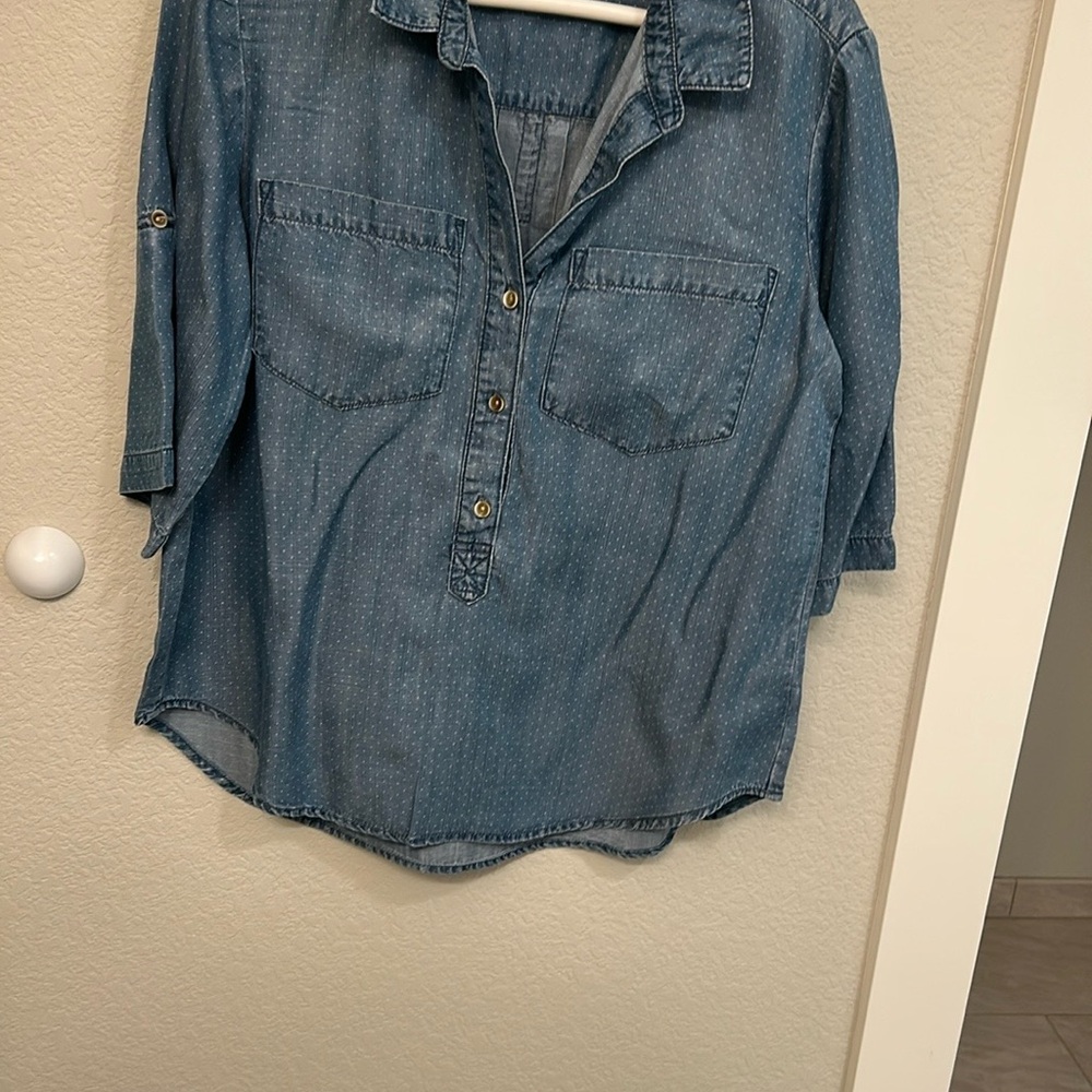 Denim Button Down Shirt